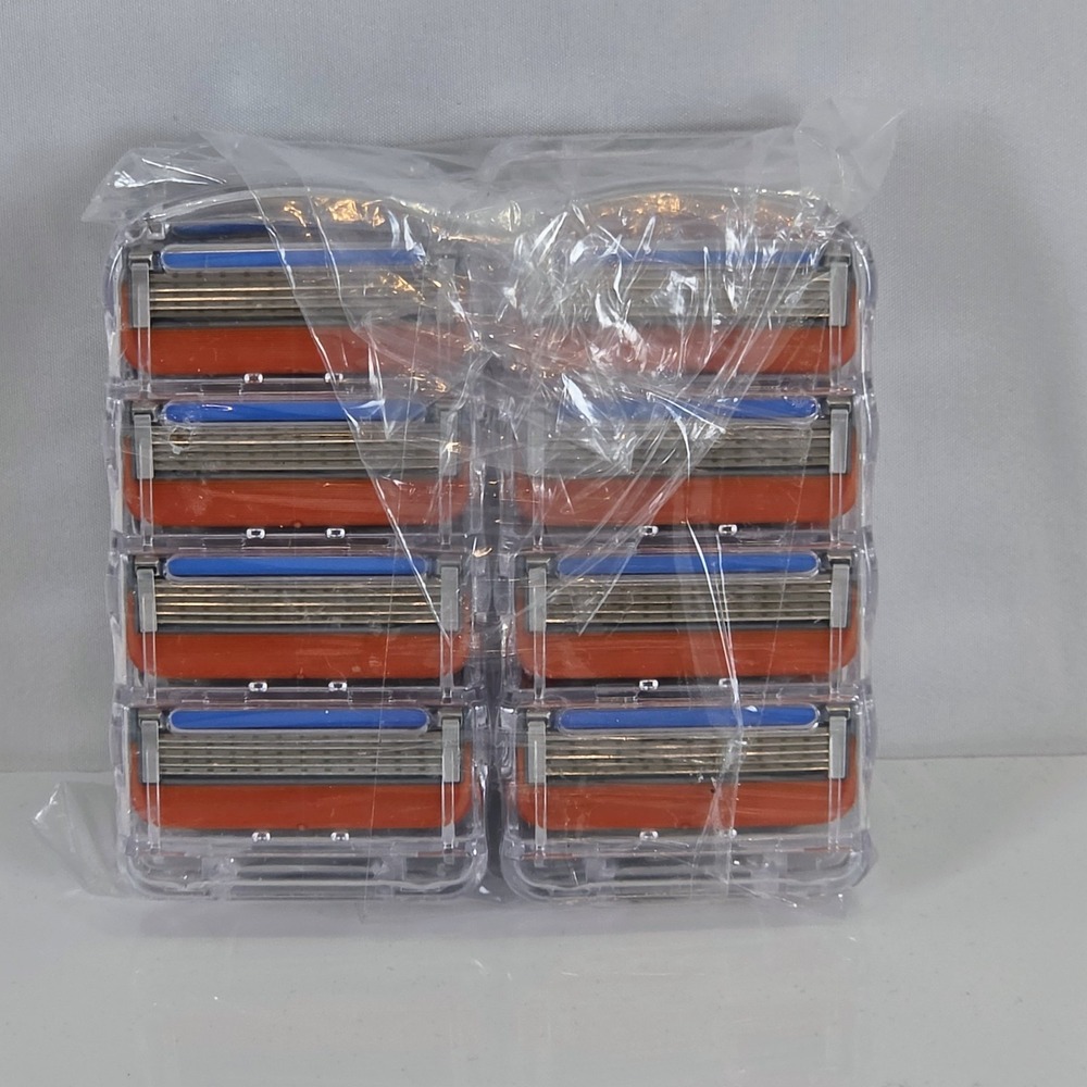 8 Unbranded Triple Blade Fit Gillette Fusion 5 Razor Blades 4 Cartridges Each